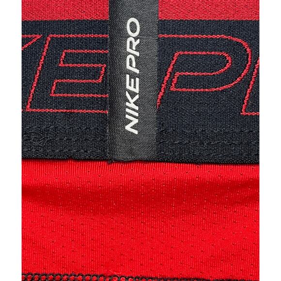 5-74 NIKE PRO Men's Compression Shorts Red XXL - Picture 3 of 6